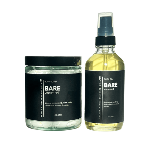 Bare Body Butter + Body Oil - Branch + Vine Skincare Co. -